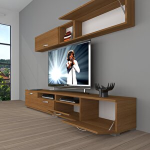 Eko 5200 Slm Tv Ünitesi Tv Sehpası Naturel Ceviz