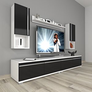 Eko 5200ta Mdf Tv Ünitesi Tv Sehpası Beyaz - Siyah