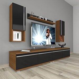 Eko 5200ta Mdf Tv Ünitesi Tv Sehpası Ceviz-Siyah