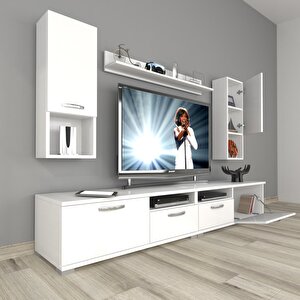 Eko 5220da Slm Tv Ünitesi Tv Sehpası Parlak Beyaz