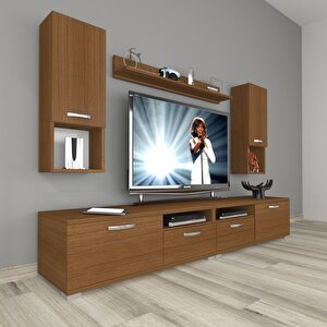 Eko 5220da Slm Tv Ünitesi Tv Sehpası Naturel Ceviz