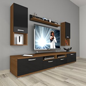 Eko 5220da Slm Tv Ünitesi Tv Sehpası Ceviz-Siyah