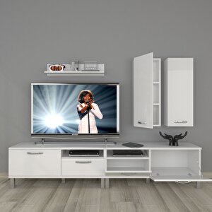 Eko 5220d Mdf Krom Ayaklı Tv Ünitesi Tv Sehpası
