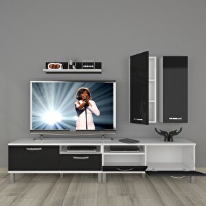 Eko 5220d Mdf Krom Ayaklı Tv Ünitesi Tv Sehpası