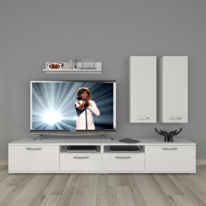 Eko 5220d Mdf Tv Ünitesi Tv Sehpası Parlak Beyaz