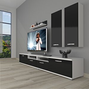 Eko 5220d Mdf Tv Ünitesi Tv Sehpası Beyaz - Siyah