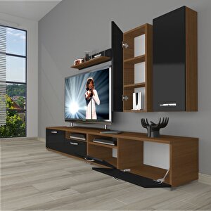 Eko 5220d Mdf Tv Ünitesi Tv Sehpası Ceviz-Siyah