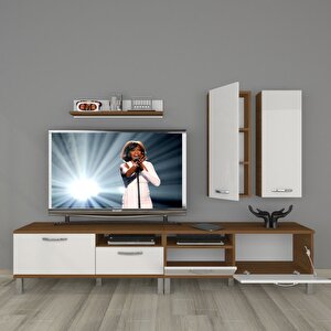 Eko 5220d Slm Krom Ayaklı Tv Ünitesi Tv Sehpası