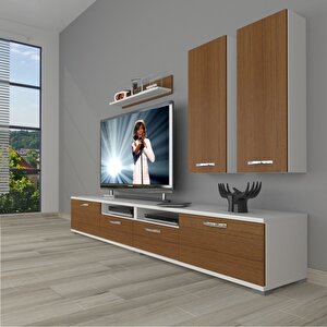 Eko 5220d Slm Tv Ünitesi Tv Sehpası Beyaz - Ceviz
