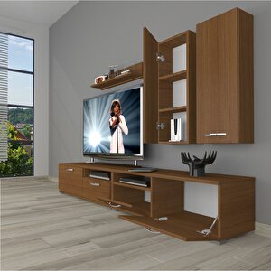 Eko 5220d Slm Tv Ünitesi Tv Sehpası Naturel Ceviz