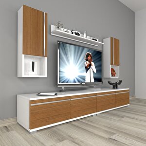 Eko 5220ta Mdf Tv Ünitesi Tv Sehpası Beyaz - Ceviz