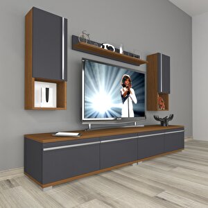 Eko 5220ta Mdf Tv Ünitesi Tv Sehpası Ceviz Antrasit