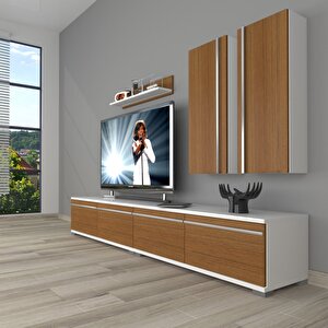 Eko 5220t Mdf Tv Ünitesi Tv Sehpası Beyaz - Ceviz