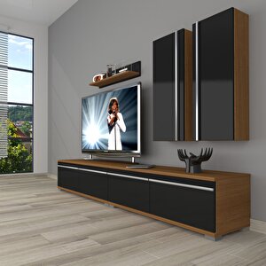 Eko 5220t Mdf Tv Ünitesi Tv Sehpası Ceviz-Siyah