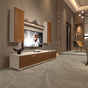 Eko 5d Slm Std Tv Ünitesi Tv Sehpası Beyaz - Ceviz