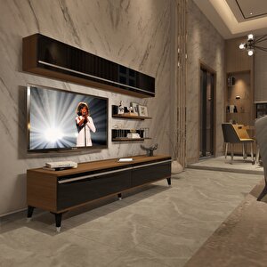 Eko 5 Mdf Std Silver Tv Ünitesi Tv Sehpası Ceviz-Siyah