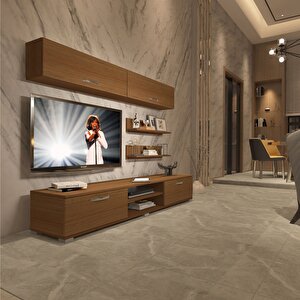 Eko 5 Slm Dvd Tv Ünitesi Tv Sehpası Naturel Ceviz