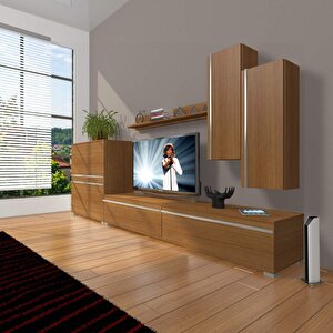 Eko 6 Mdf Std Tv Ünitesi Tv Sehpası Naturel Ceviz