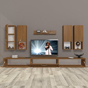 Eko 8da Mdf Tv Ünitesi Tv Sehpası Naturel Ceviz