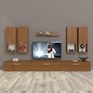Eko 8da Slm Tv Ünitesi Tv Sehpası Naturel Ceviz