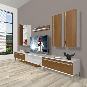 Eko 8d Mdf Krom Ayaklı Tv Ünitesi Tv Sehpası