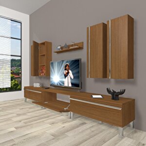 Eko 8d Mdf Krom Ayaklı Tv Ünitesi Tv Sehpası