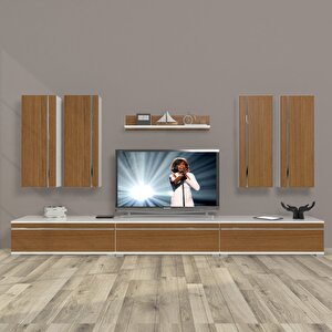 Eko 8d Mdf Tv Ünitesi Tv Sehpası Beyaz - Ceviz