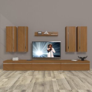 Eko 8d Mdf Tv Ünitesi Tv Sehpası Naturel Ceviz