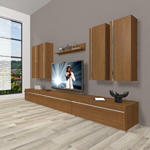 Eko 8d Mdf Tv Ünitesi Tv Sehpası Naturel Ceviz