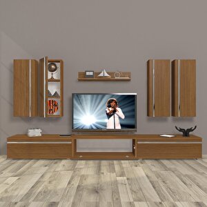 Eko 8d Mdf Tv Ünitesi Tv Sehpası Naturel Ceviz