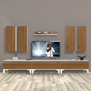 Eko 8d Mdf Silver Tv Ünitesi Tv Sehpası Beyaz - Ceviz