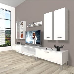 Eko 8d Slm Krom Ayaklı Tv Ünitesi Tv Sehpası