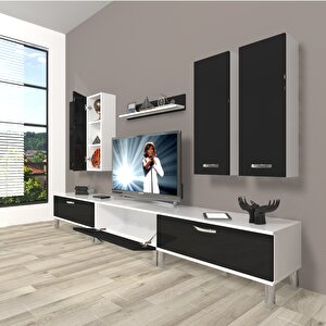 Eko 8d Slm Krom Ayaklı Tv Ünitesi Tv Sehpası