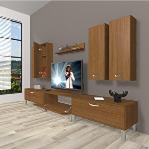 Eko 8d Slm Krom Ayaklı Tv Ünitesi Tv Sehpası
