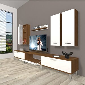Eko 8d Slm Krom Ayaklı Tv Ünitesi Tv Sehpası