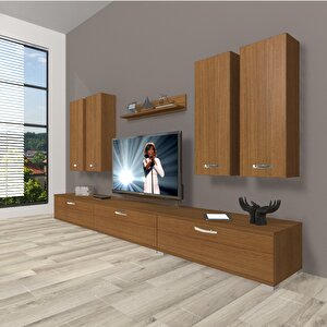 Eko 8d Slm Tv Ünitesi Tv Sehpası Naturel Ceviz