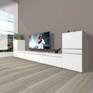 Eko 9220t Mdf Tv Ünitesi Tv Sehpası Parlak Beyaz