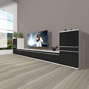 Eko 9220t Mdf Tv Ünitesi Tv Sehpası Beyaz - Siyah
