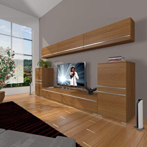 Eko 9 Mdf Std Tv Ünitesi Tv Sehpası Naturel Ceviz