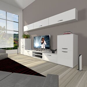 Eko 9 Slm Dvd Tv Ünitesi Tv Sehpası Parlak Beyaz