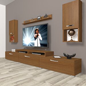 Ekoflex 270da Mdf Tv Ünitesi Tv Sehpası Naturel Ceviz