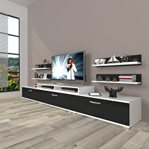 Ekoflex 270r Slm Tv Ünitesi Tv Sehpası Beyaz - Siyah