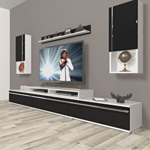 Ekoflex 270ta Mdf Tv Ünitesi Tv Sehpası Beyaz - Siyah