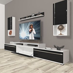 Ekoflex 270ta Mdf Tv Ünitesi Tv Sehpası Beyaz - Siyah
