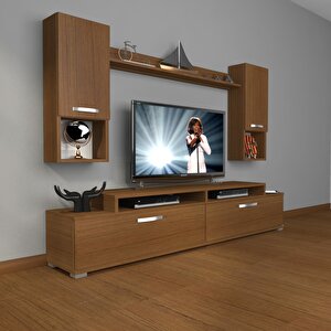 Ekoflex 5da Slm Tv Ünitesi Tv Sehpası Naturel Ceviz