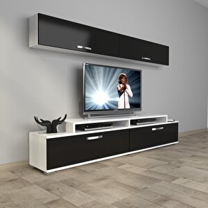 Ekoflex 5 Slm Tv Ünitesi Tv Sehpası Beyaz - Siyah