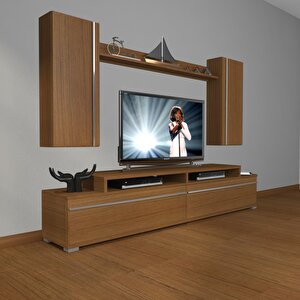 Ekoflex 7 Mdf Tv Ünitesi Tv Sehpası Naturel Ceviz