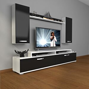 Ekoflex 7 Slm Tv Ünitesi Tv Sehpası Beyaz - Siyah