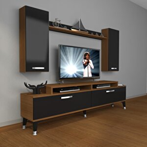 Ekoflex 7 Slm Silver Tv Ünitesi Tv Sehpası Ceviz-Siyah
