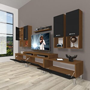 Ekoflex 8da Mdf Krom Ayaklı Tv Ünitesi Tv Sehpası